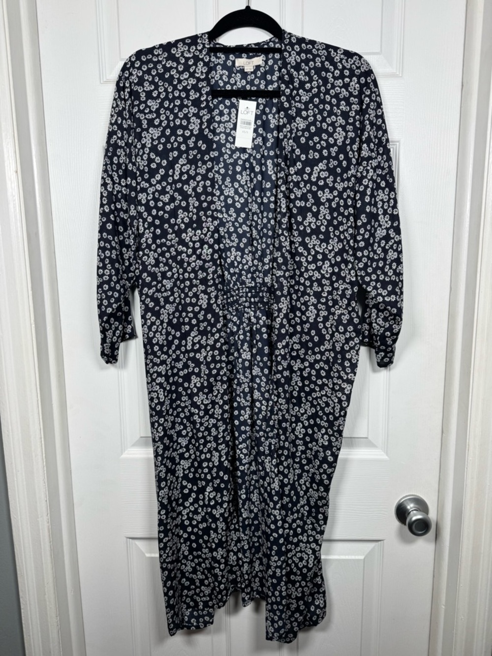 LOFT Floral Kimono Cardigan Duster Open Front NWT XS Small